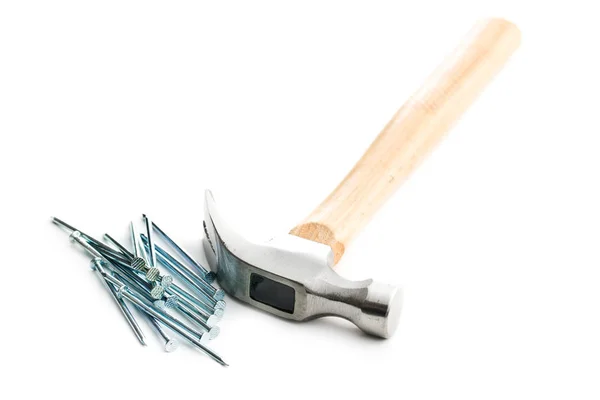 Hammer and nails. — Stock Photo, Image