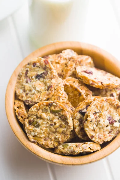 Biscoitos de aveia, biscoitos granola . — Fotografia de Stock