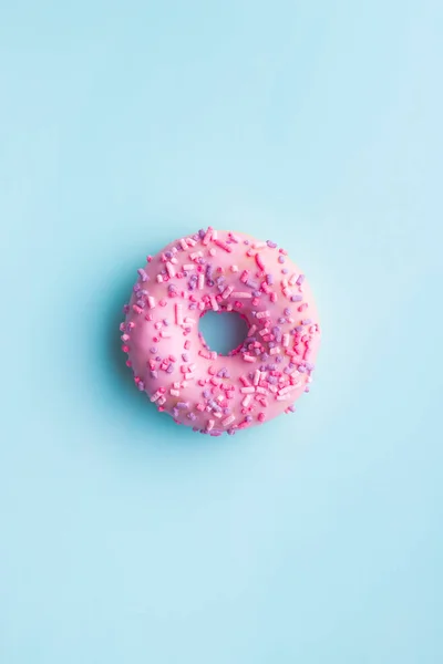 One pink donut. — Stock Photo, Image