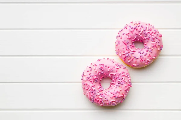 Two pink donuts. — Stock Photo, Image