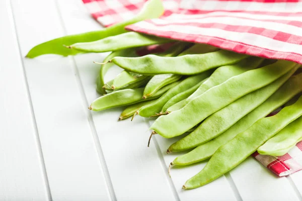 Groene snijbonen peulen — Stockfoto