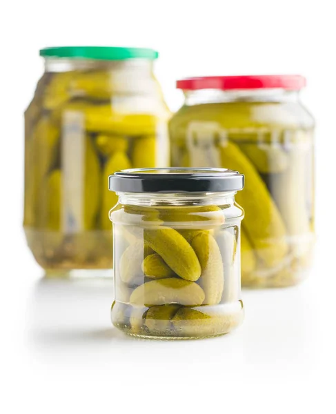 Preserved cucumbers. Tasty pickles. — Stock Photo, Image