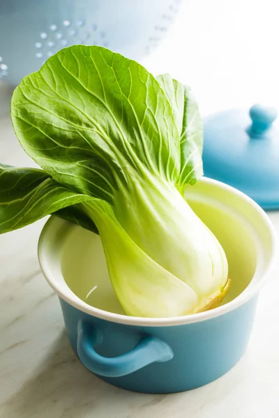 Frischer Pak Choi Kohl. — Stockfoto