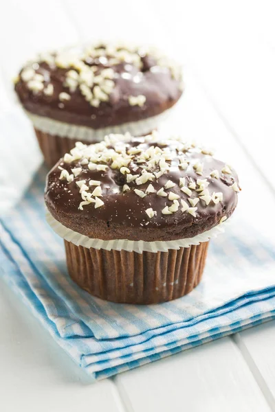 Tasty chocolate muffins. — Stock Photo, Image