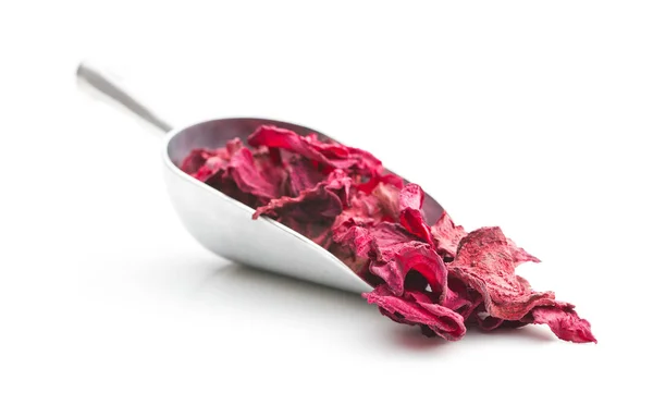 Dried beetroot chips. — Stock Photo, Image