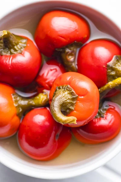 Pickled hot chili peppers. — Stock Photo, Image