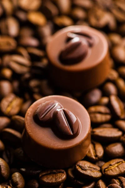 Praline belghe con sapore di caffè . — Foto Stock