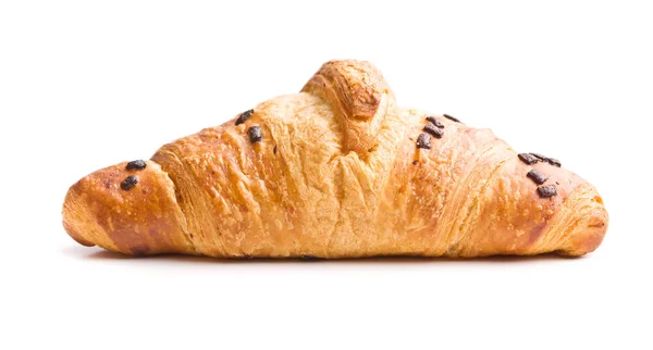 Croissant with chocolate crumbs — Stock Photo, Image