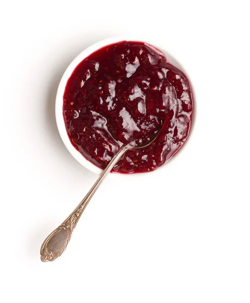Leckere Fruchtige Marmelade Isoliert Auf Weißem Hintergrund — Stockfoto