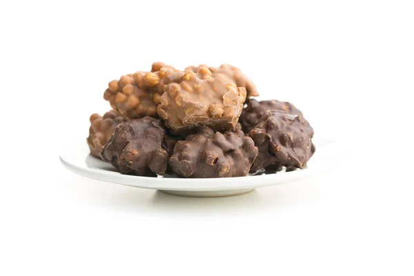 Zoete chocolade truffels. — Stockfoto