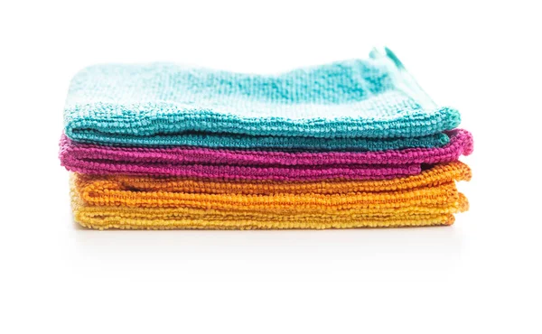 Microfiber cleaning towels. — Stock Photo, Image