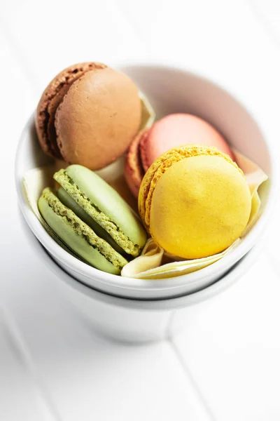 Macarons colorés doux — Photo