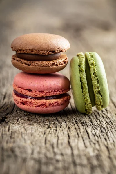 Macarons coloridos doces — Fotografia de Stock