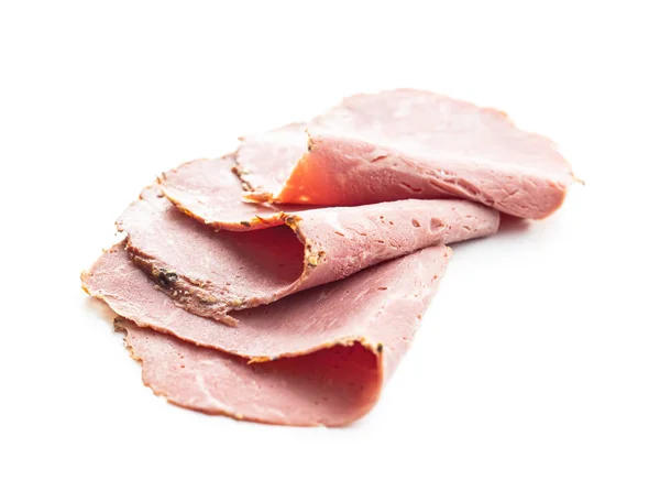 Sliced roast beef. Tasty fresh meat. — Stock Photo, Image