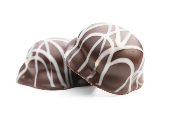 Bonbon alla pralina. Tartufi di cioccolato . — Foto Stock