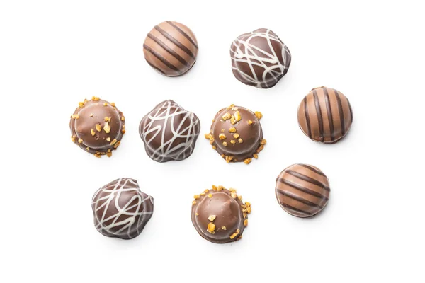 Praline bonbons. Chocolate truffles. — 스톡 사진