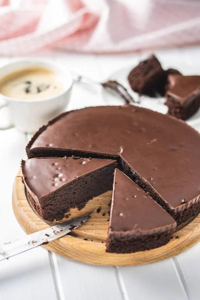 Schokolade Brownies Kuchen. — Stockfoto