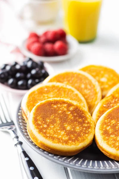 Sweet homemade pancakes — Stock Photo, Image