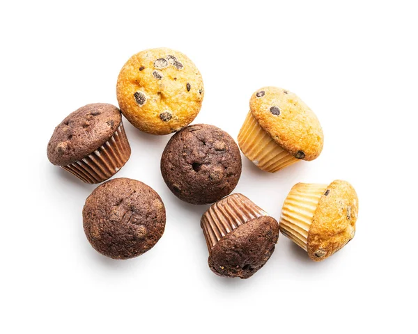 Dolci muffin. Cupcake con cioccolato . — Foto Stock