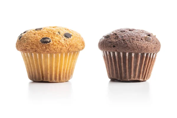 Süße Muffins. Cupcakes mit Schokolade. — Stockfoto