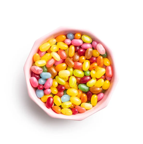 Фруктовые конфеты. Вкусные разноцветные желейные бобы. — стоковое фото