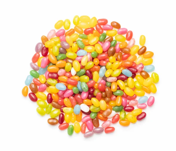 Fruitige jellybeans. Lekkere kleurrijke jelly beans. — Stockfoto