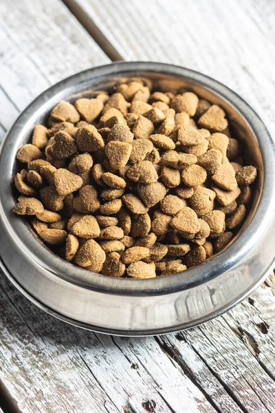 Comida Seca Para Mascotas Kibble Tazón Alimento Animal Seco Forma — Foto de Stock