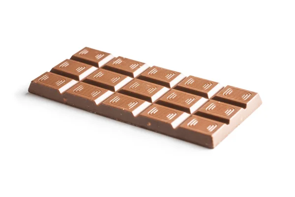 Dark Nut Chocolate Bar Isolated White Background — Stock Photo, Image