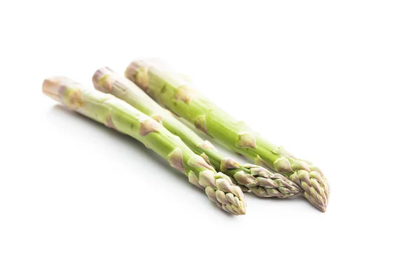 Fresh Green Asparagus Healthy Seasonal Vegetable Isolated White Background — Stock Photo, Image