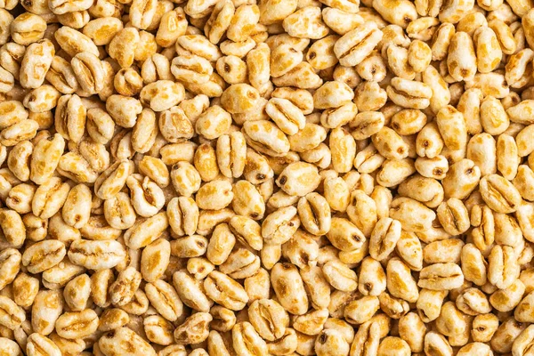 Grano Soffiato Ricoperto Miele Modello Cereali Sani Vista Dall Alto — Foto Stock