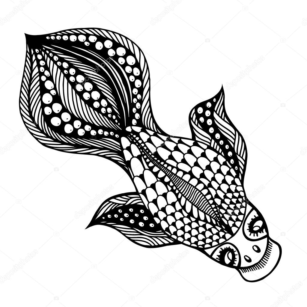 vector Gold Fish