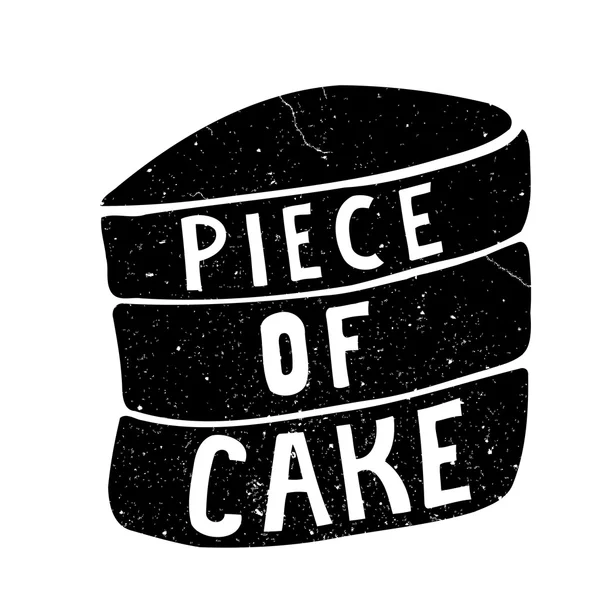 ケーキの欠片. — ストックベクタ