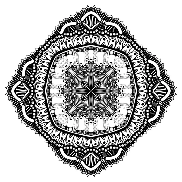 Mandala voor kleuren boek — Stockvector