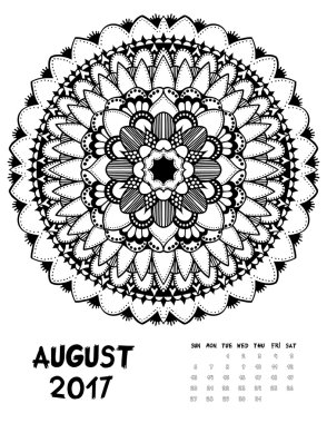 vektörel takvim 2017