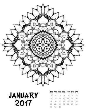 vektörel takvim 2017