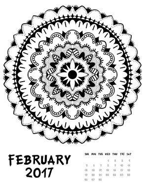 vektörel takvim 2017