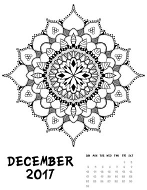 vektörel takvim 2017