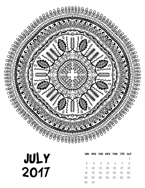 Векторный календарь — стоковый вектор