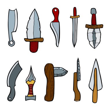 vektör silah kümesi.