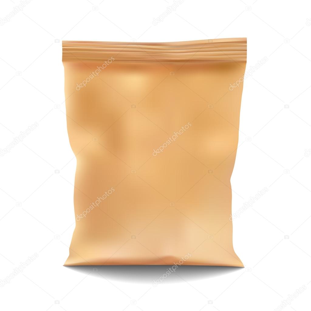 Golden Blank Foil Food Snack Sachet Bag