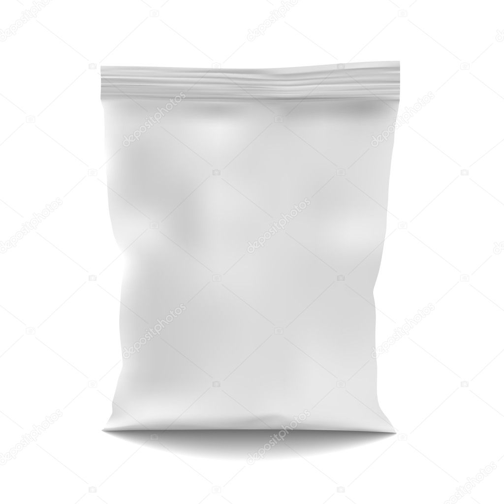 Download White Blank Foil Food Snack Sachet Bag Stock Vector Royalty Free Vector Image By C Frescomovie 127302000