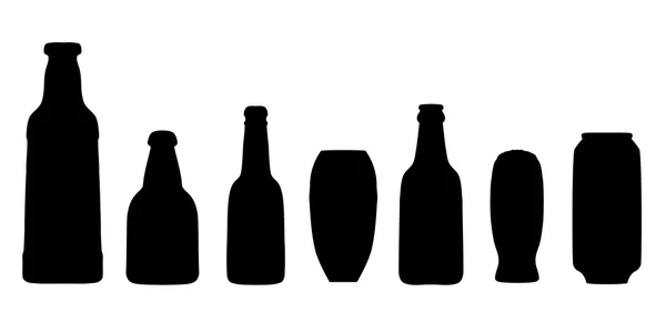 Vino botella signo conjunto — Vector de stock