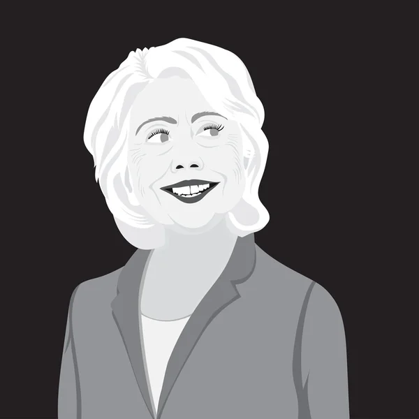 20 OCTOBRE 2016 : Hillary Clinton — Image vectorielle