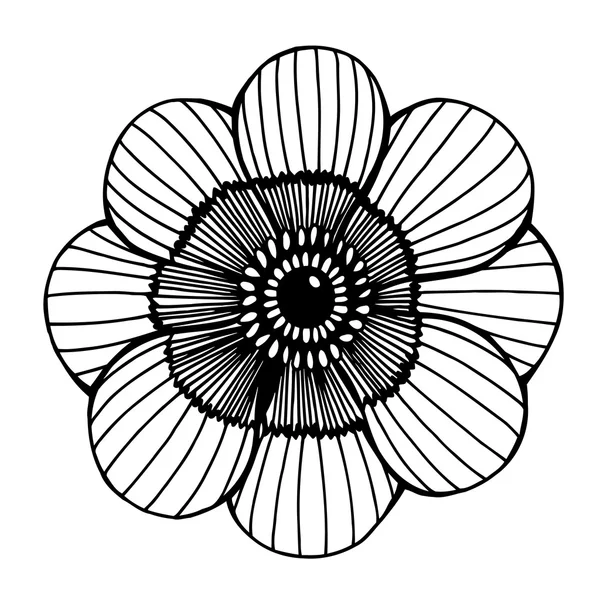 Schöne Blume isoliert — Stockvektor