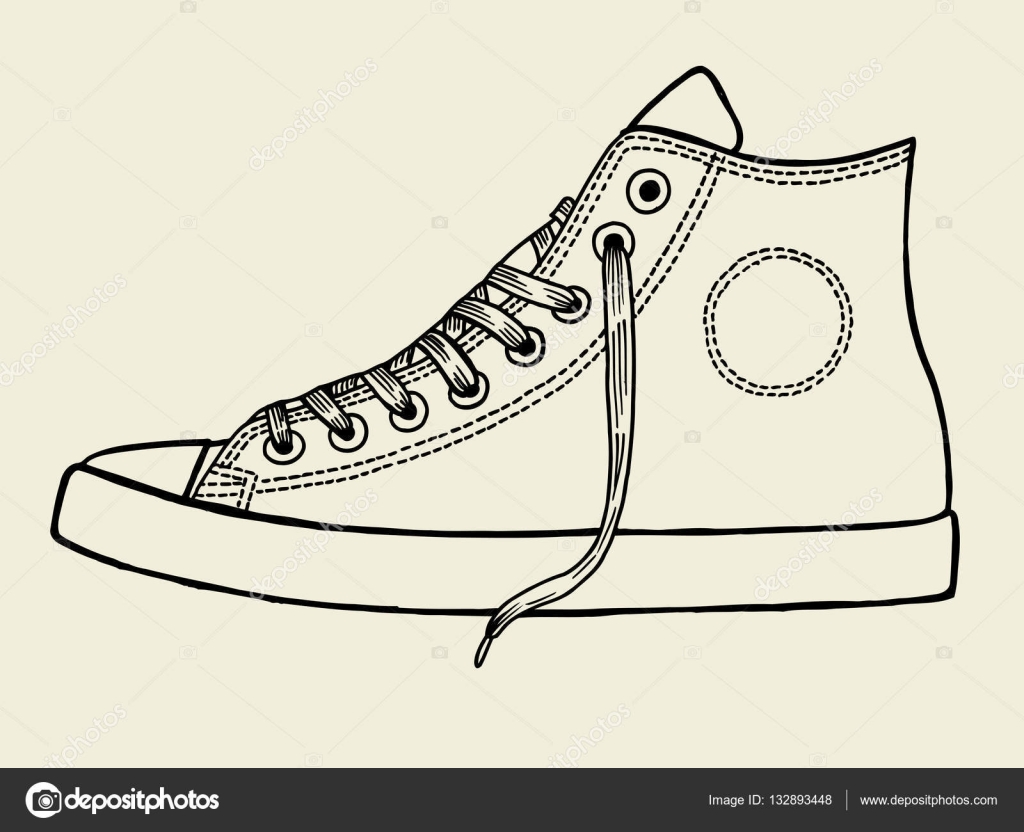 Handgezeichnete Sportschuhe Stock Vektor Art und mehr Bilder Handgezeichnete Sportschuhe Stock Vektor Art und mehr Bilder