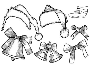 Doodle şapka Noel Baba