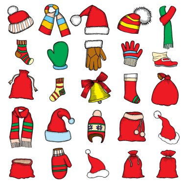 Renkli yama rozetleri farklı Merry Christmas