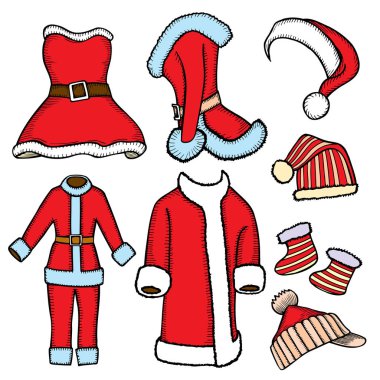 Doodle Noel Baba kostümleri