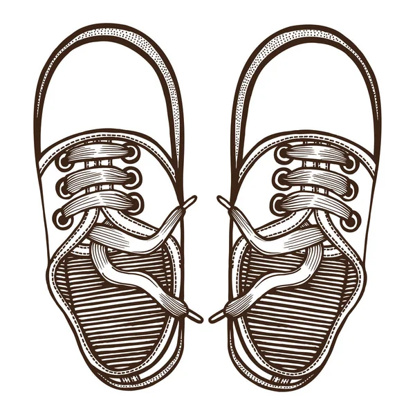 Zapatos de patinadores. Vista superior . — Vector de stock