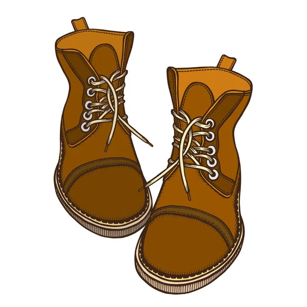 Sapatos, botas, ilustração vetorial — Vetor de Stock